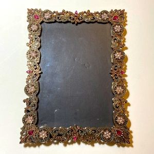 Green Tree Gallery Gold Ornate Jeweled Victorian Photo Frame